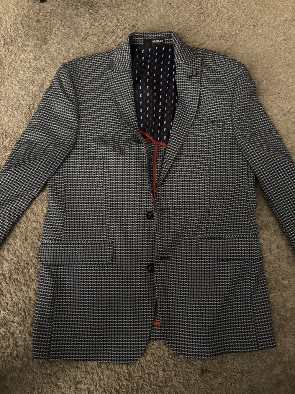 Murano Black & White Textured Sport Coat